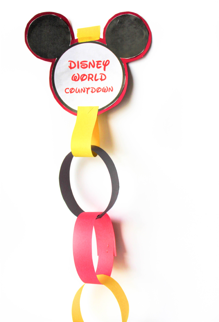 DIY Disney countdown paper link chain